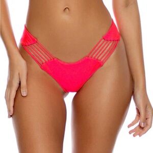 Luli Fama Verano De Rumba Strappy Cutout Tiny Bottom - size medium